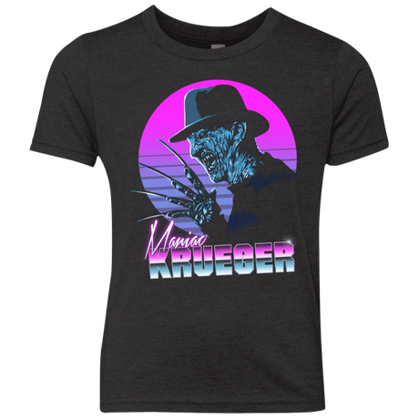 T-Shirts Vintage Black / YXS Retro Krueger Youth Triblend T-Shirt