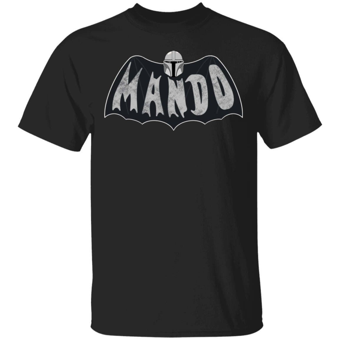 T-Shirts Black / S Retro Mando T-Shirt