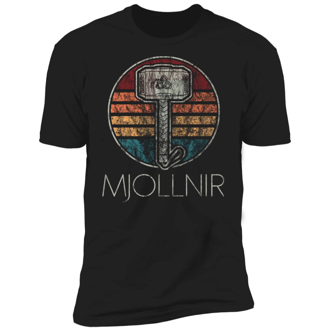 T-Shirts Black / X-Small Retro Mjollnir Men's Premium T-Shirt