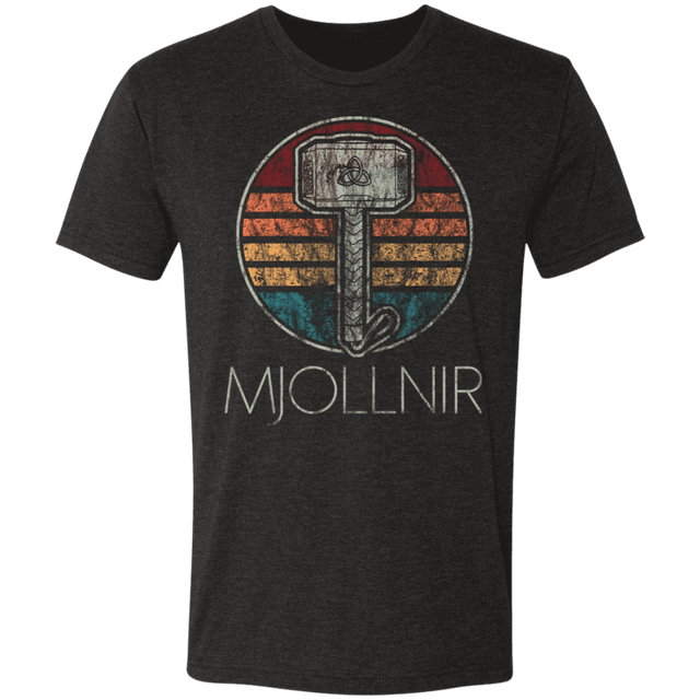 T-Shirts Vintage Black / S Retro Mjollnir Men's Triblend T-Shirt
