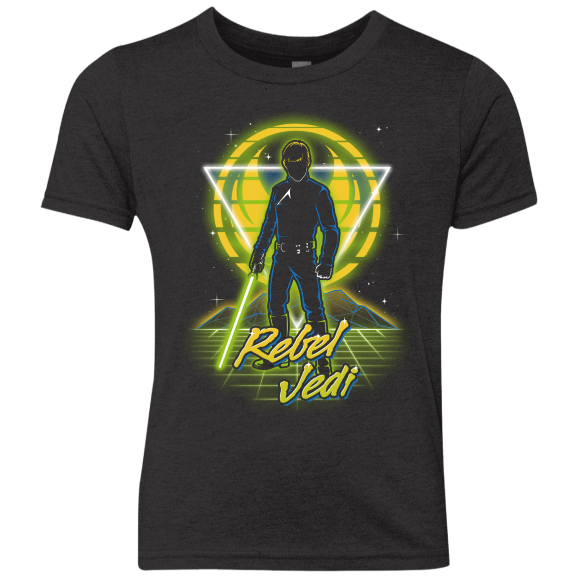 T-Shirts Vintage Black / YXS Retro Rebel Jedi Youth Triblend T-Shirt