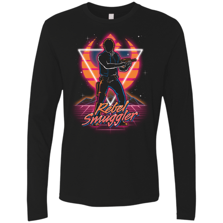 T-Shirts Black / S Retro Rebel Smuggler Men's Premium Long Sleeve