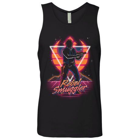 T-Shirts Black / S Retro Rebel Smuggler Men's Premium Tank Top