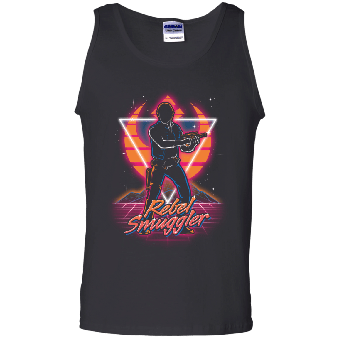 T-Shirts Black / S Retro Rebel Smuggler Men's Tank Top