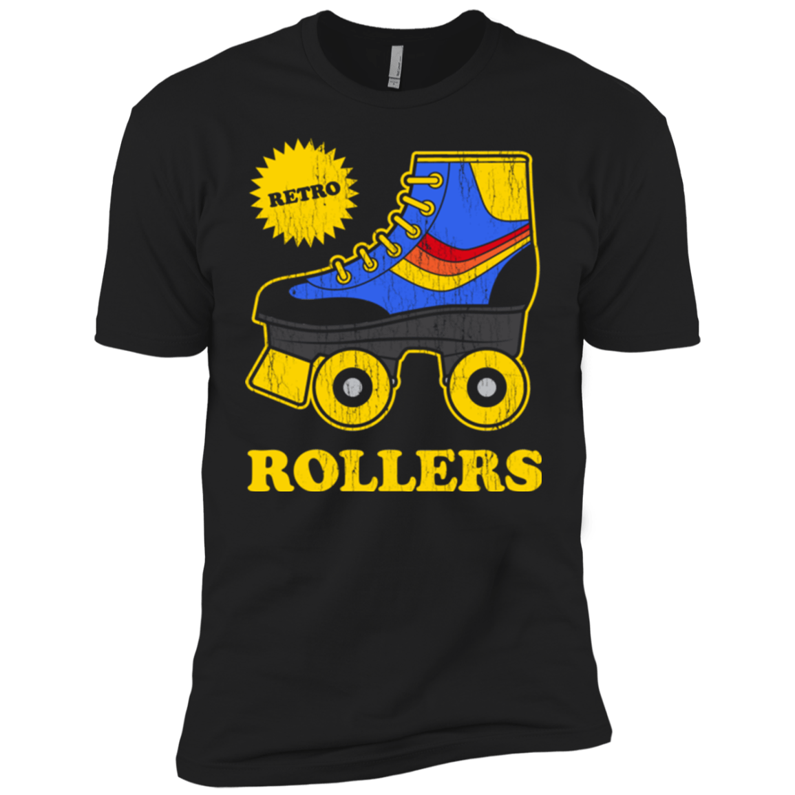 T-Shirts Black / YXS Retro rollers Boys Premium T-Shirt