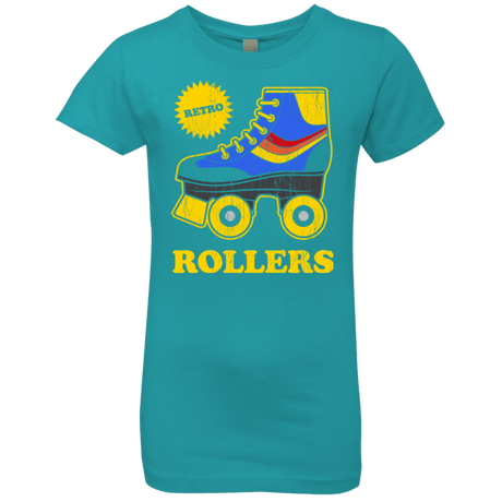 T-Shirts Tahiti Blue / YXS Retro rollers Girls Premium T-Shirt