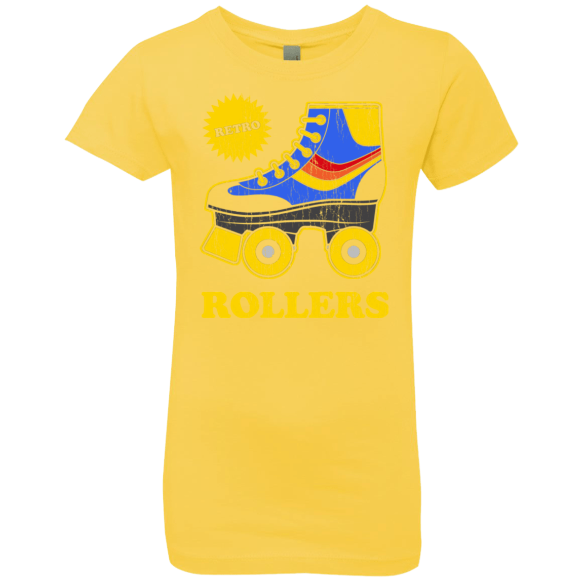 T-Shirts Vibrant Yellow / YXS Retro rollers Girls Premium T-Shirt