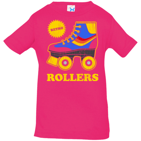 T-Shirts Hot Pink / 6 Months Retro rollers Infant PremiumT-Shirt