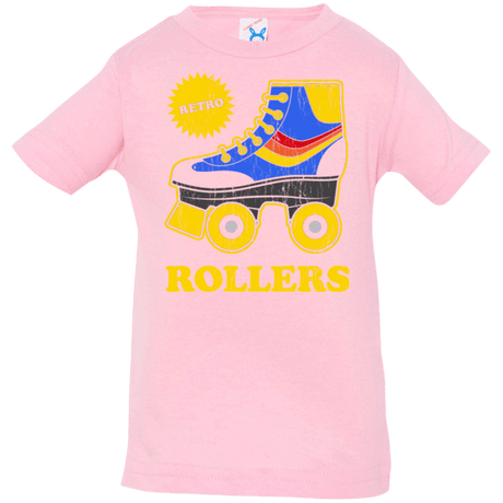 T-Shirts Pink / 6 Months Retro rollers Infant PremiumT-Shirt