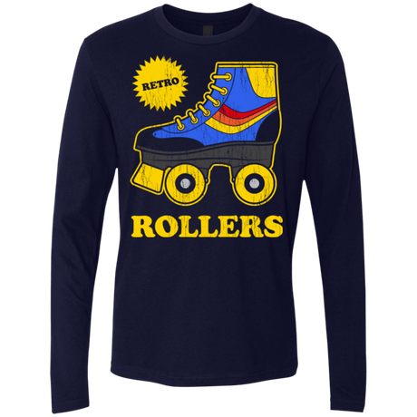 T-Shirts Midnight Navy / Small Retro rollers Men's Premium Long Sleeve