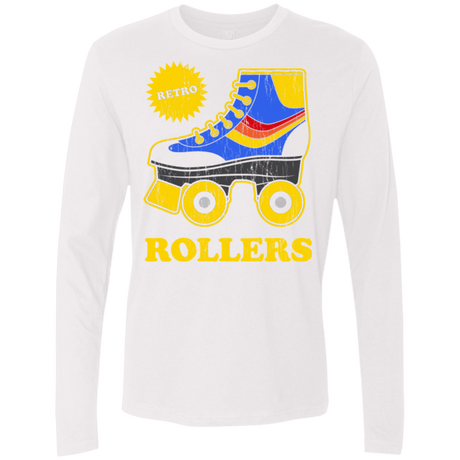 T-Shirts White / Small Retro rollers Men's Premium Long Sleeve