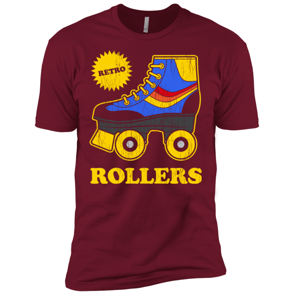 T-Shirts Cardinal / X-Small Retro rollers Men's Premium T-Shirt