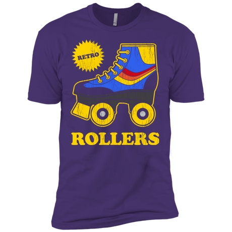 T-Shirts Purple / X-Small Retro rollers Men's Premium T-Shirt