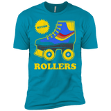T-Shirts Turquoise / X-Small Retro rollers Men's Premium T-Shirt