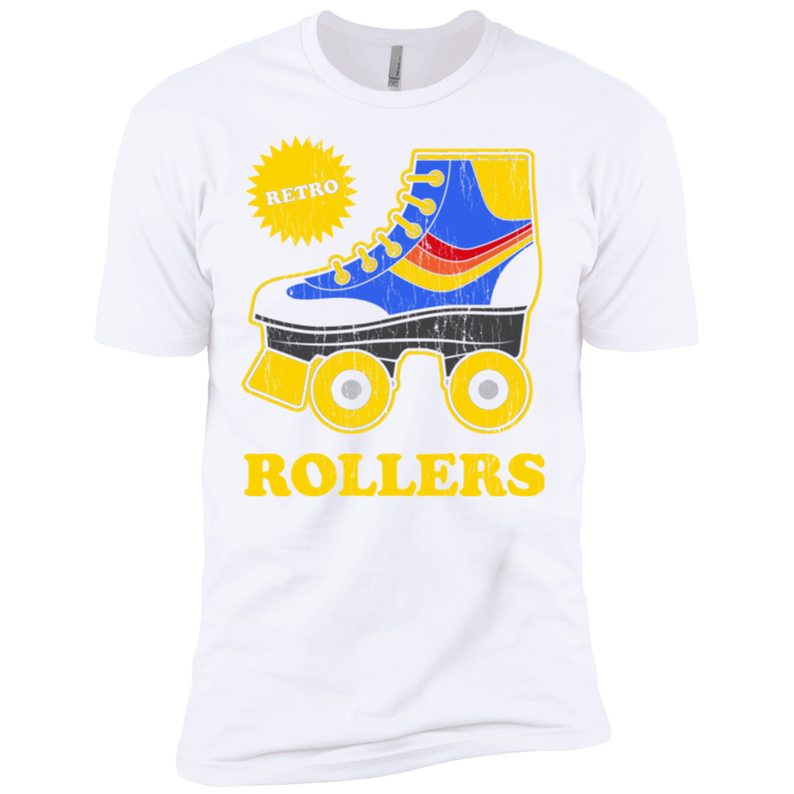 T-Shirts White / X-Small Retro rollers Men's Premium T-Shirt