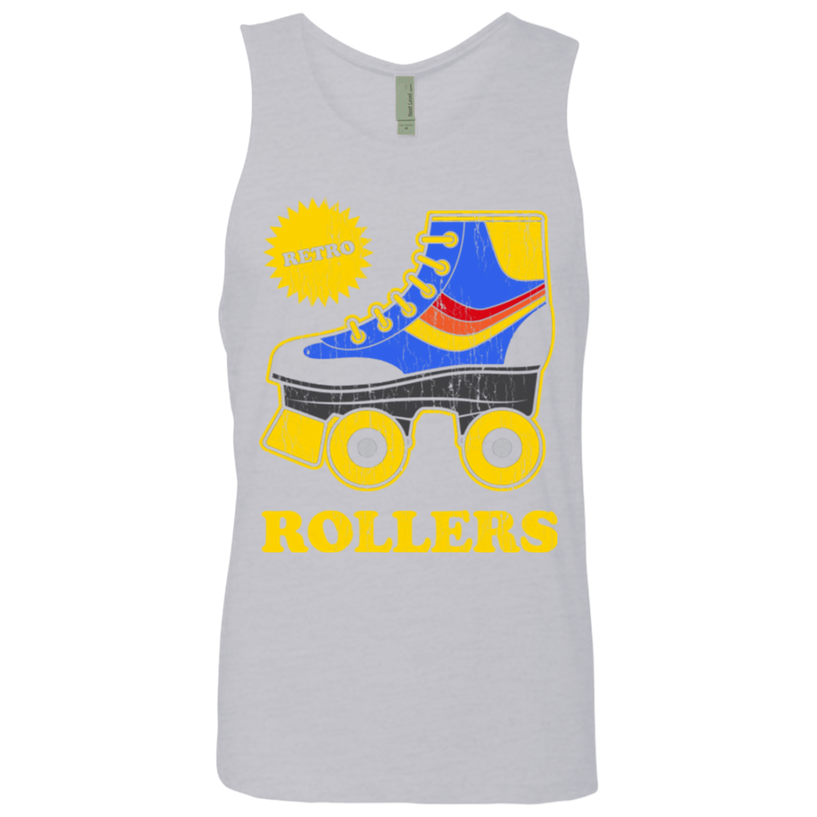 T-Shirts Heather Grey / Small Retro rollers Men's Premium Tank Top