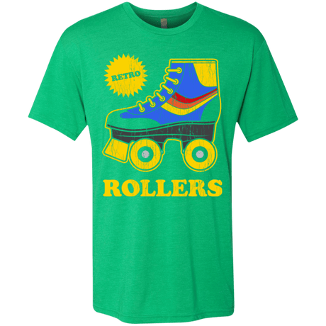 T-Shirts Envy / Small Retro rollers Men's Triblend T-Shirt