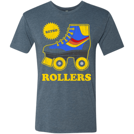 T-Shirts Indigo / Small Retro rollers Men's Triblend T-Shirt