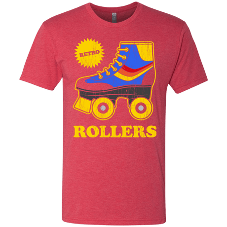 T-Shirts Vintage Red / Small Retro rollers Men's Triblend T-Shirt