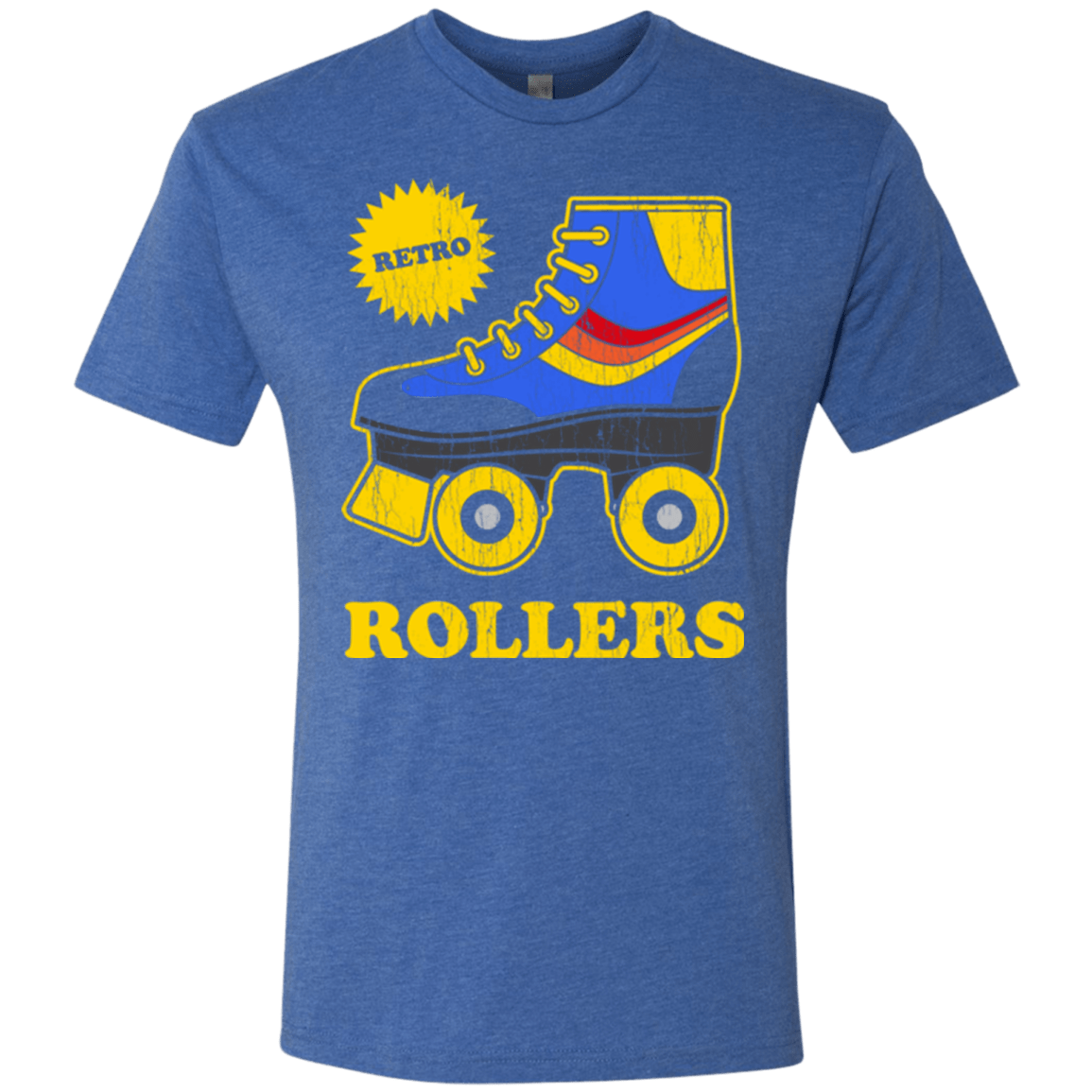 T-Shirts Vintage Royal / Small Retro rollers Men's Triblend T-Shirt