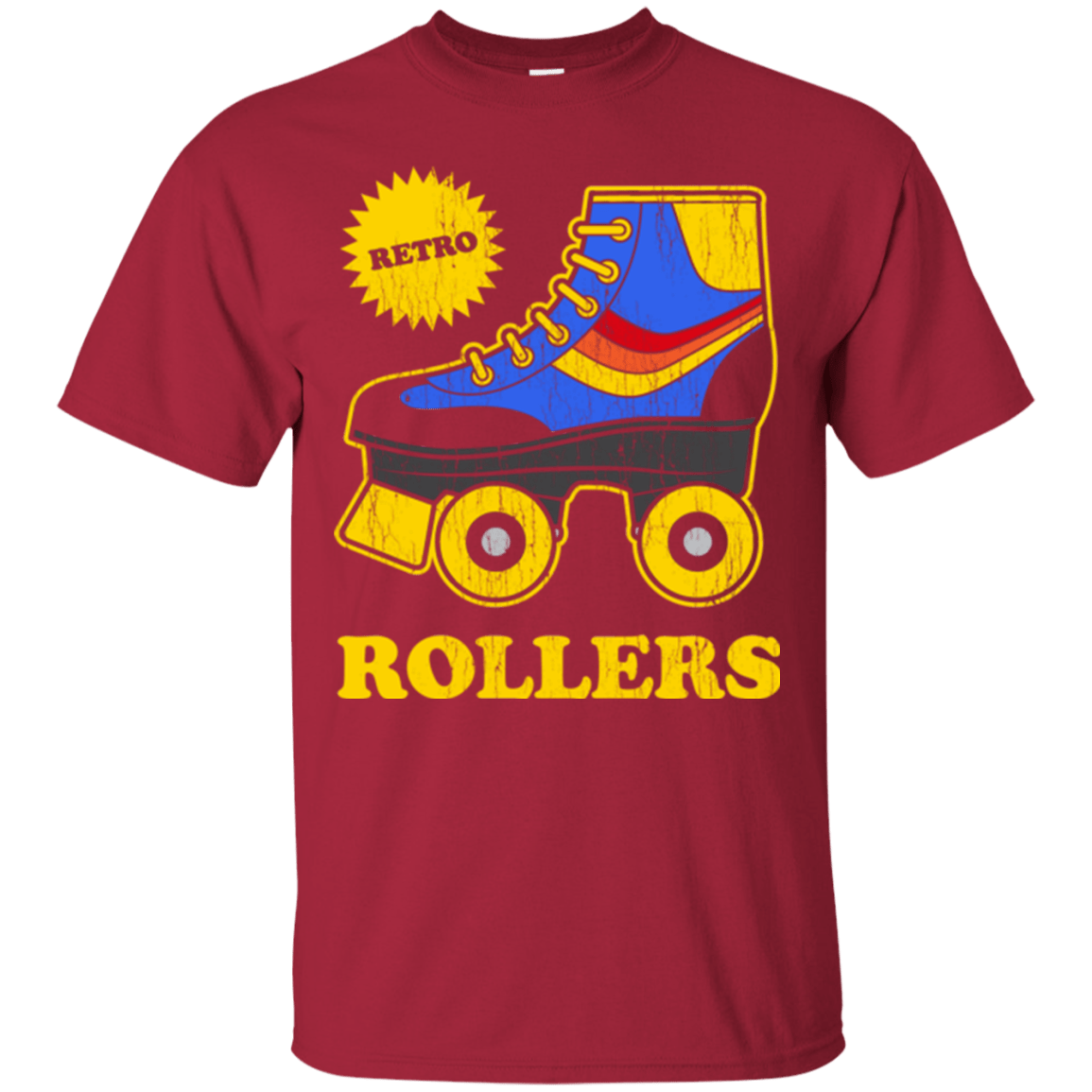 T-Shirts Cardinal / Small Retro rollers T-Shirt