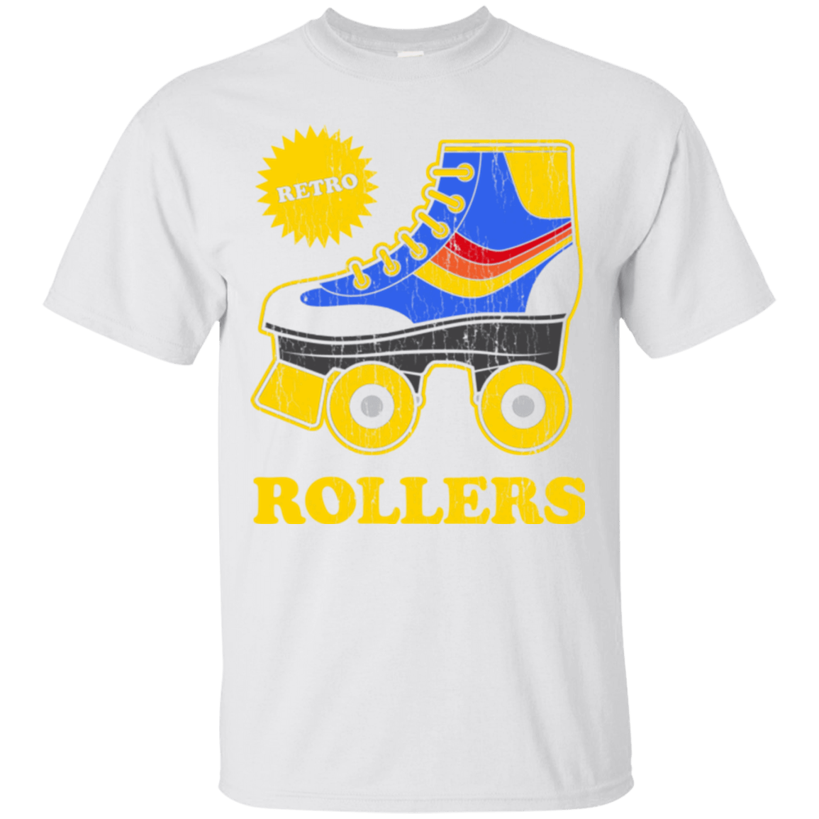 T-Shirts White / Small Retro rollers T-Shirt