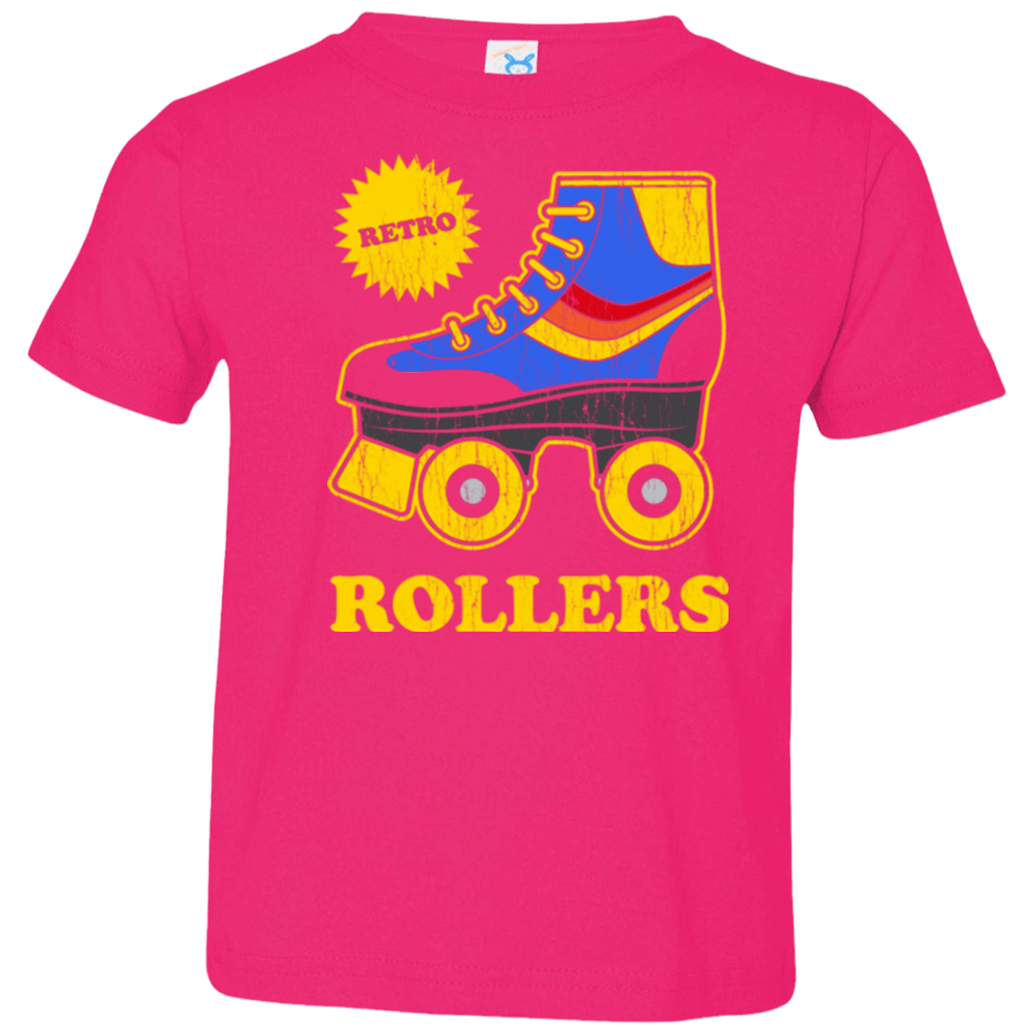 T-Shirts Hot Pink / 2T Retro rollers Toddler Premium T-Shirt