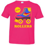 T-Shirts Hot Pink / 2T Retro rollers Toddler Premium T-Shirt