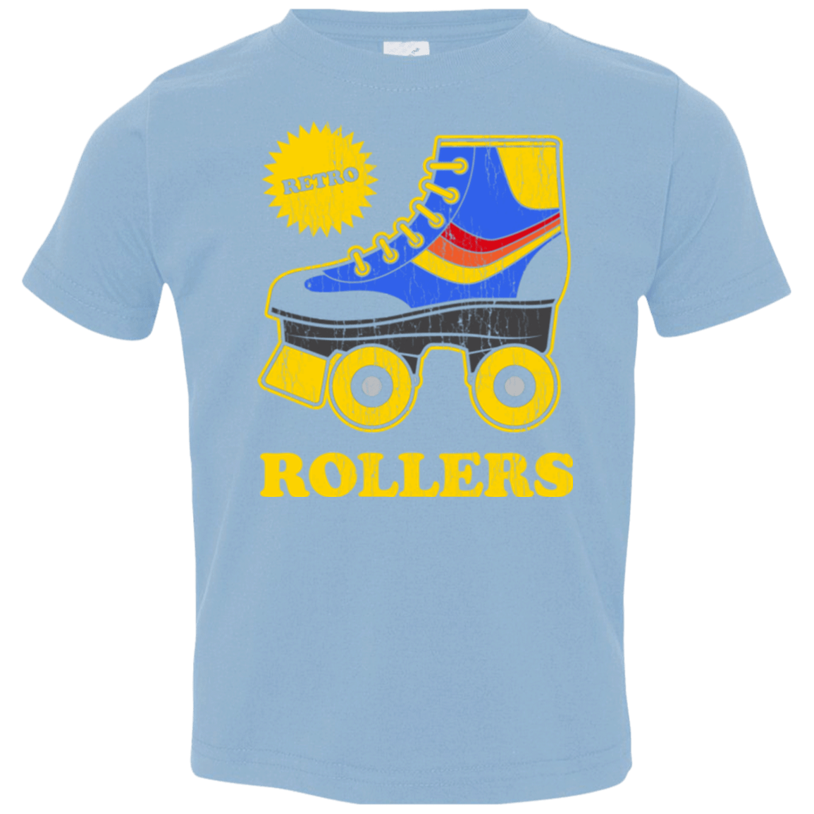 T-Shirts Light Blue / 2T Retro rollers Toddler Premium T-Shirt