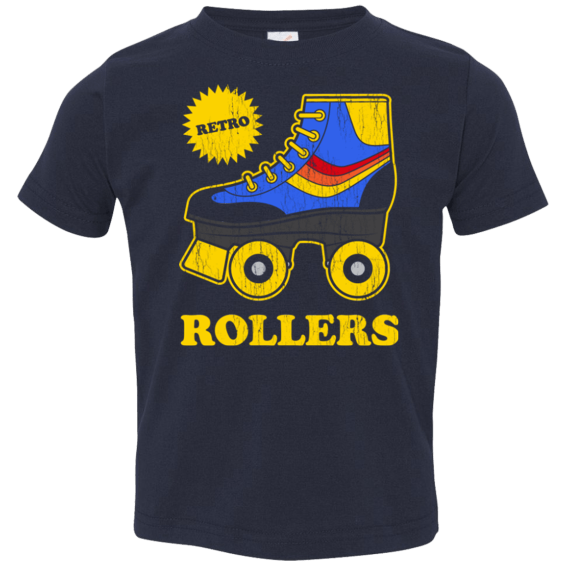 T-Shirts Navy / 2T Retro rollers Toddler Premium T-Shirt