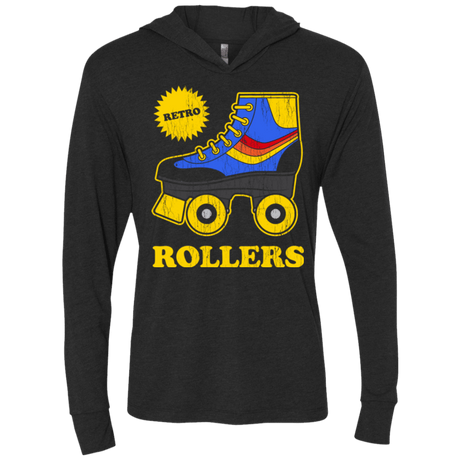 T-Shirts Vintage Black / X-Small Retro rollers Triblend Long Sleeve Hoodie Tee