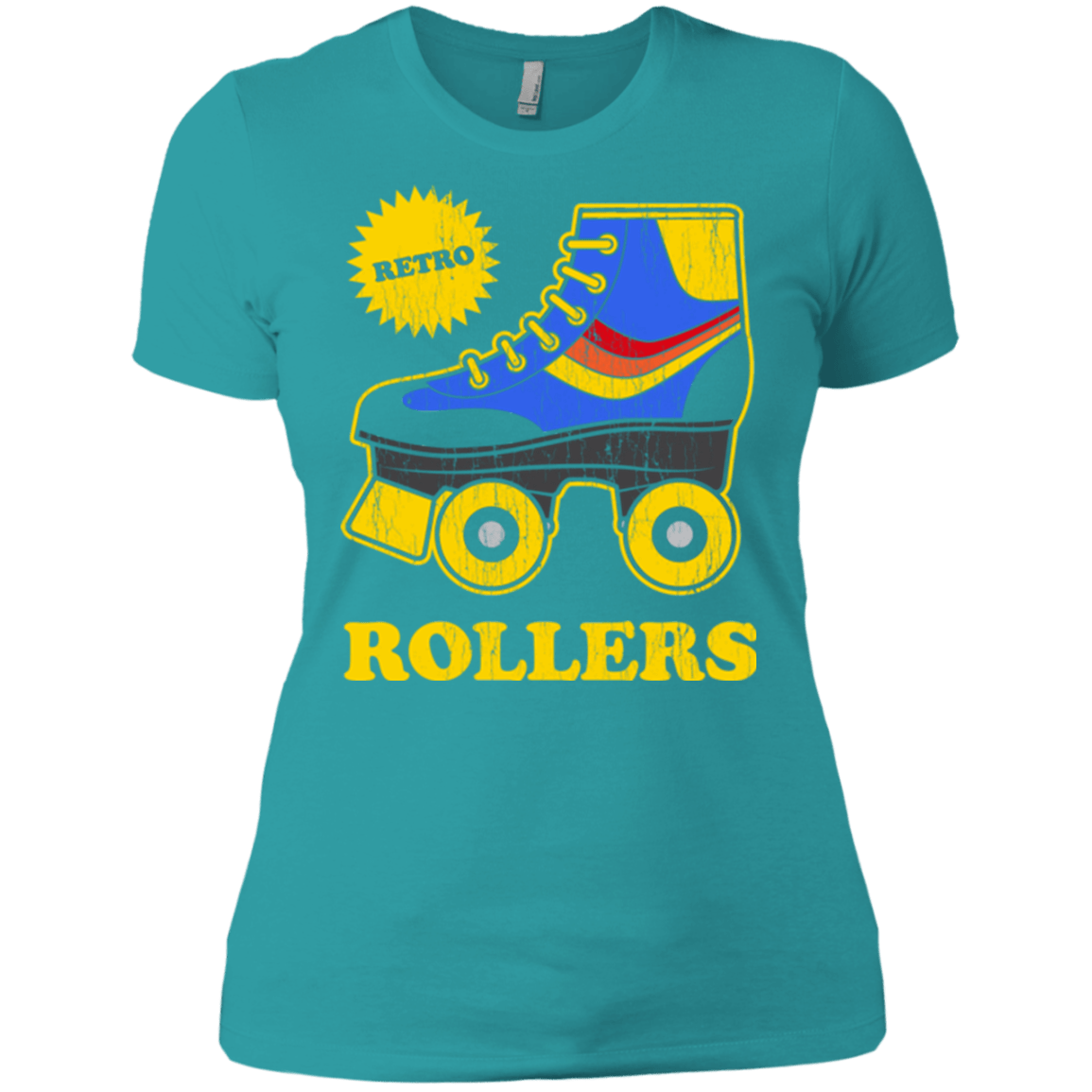 T-Shirts Tahiti Blue / X-Small Retro rollers Women's Premium T-Shirt