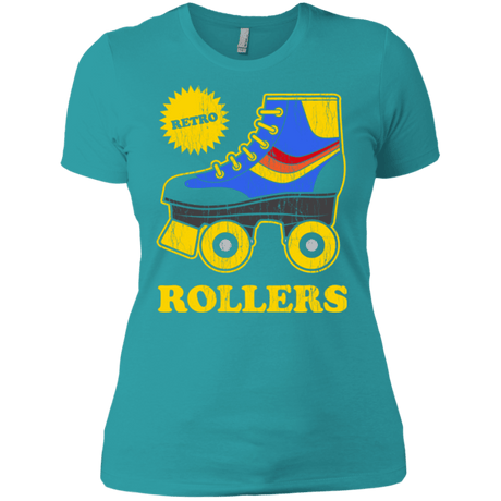 T-Shirts Tahiti Blue / X-Small Retro rollers Women's Premium T-Shirt