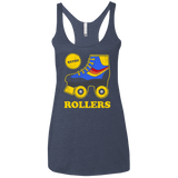 T-Shirts Vintage Navy / X-Small Retro rollers Women's Triblend Racerback Tank