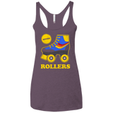 T-Shirts Vintage Purple / X-Small Retro rollers Women's Triblend Racerback Tank