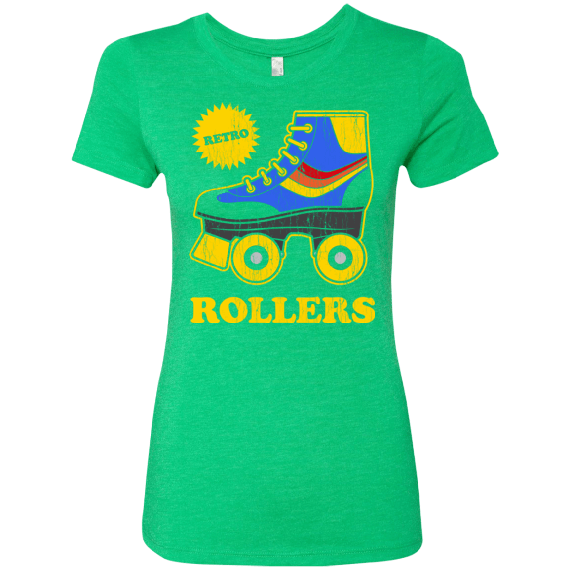 T-Shirts Envy / Small Retro rollers Women's Triblend T-Shirt