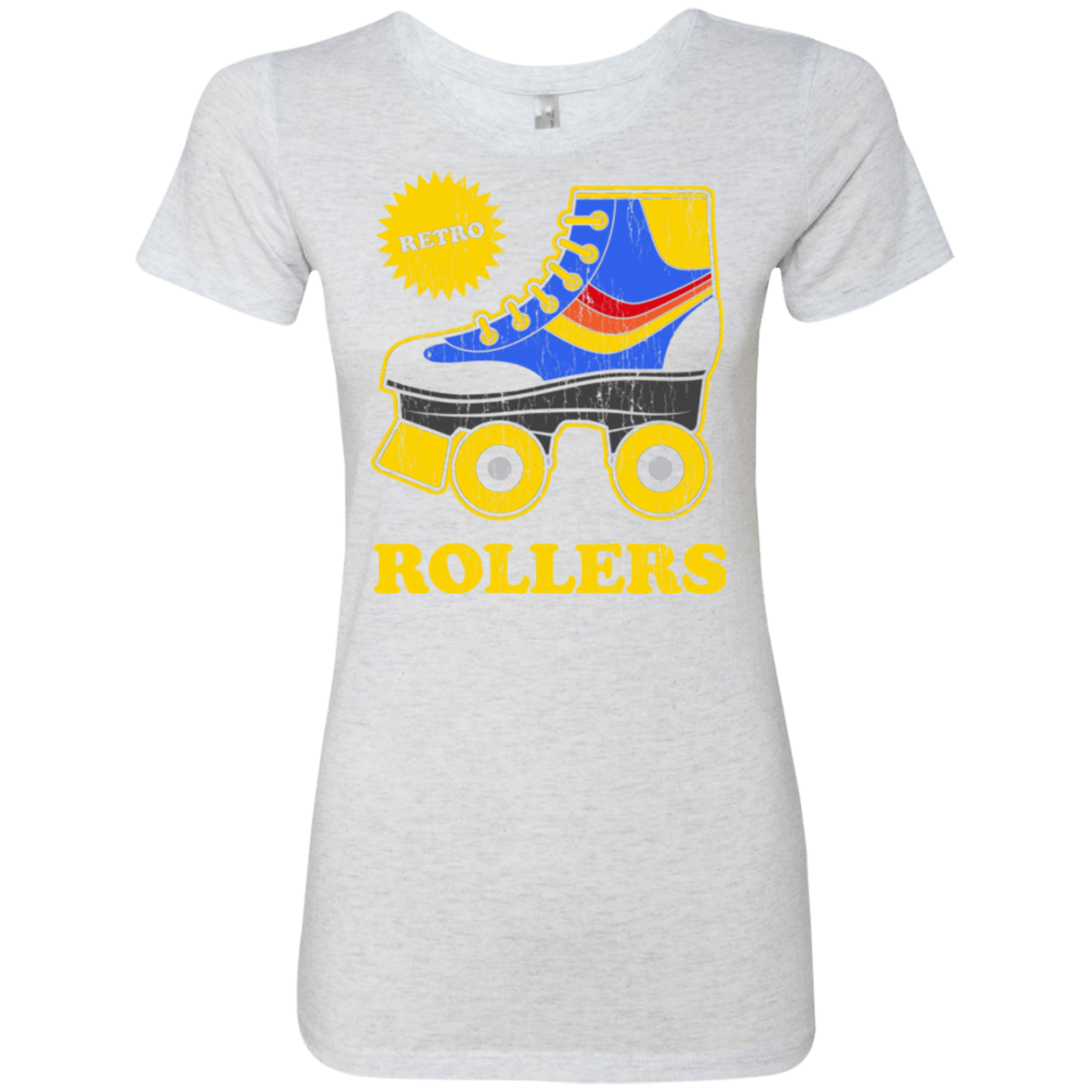 T-Shirts Heather White / Small Retro rollers Women's Triblend T-Shirt