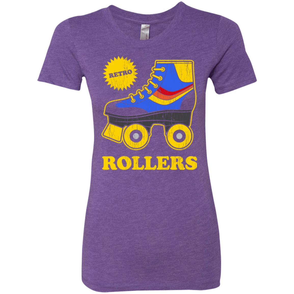 T-Shirts Purple Rush / Small Retro rollers Women's Triblend T-Shirt