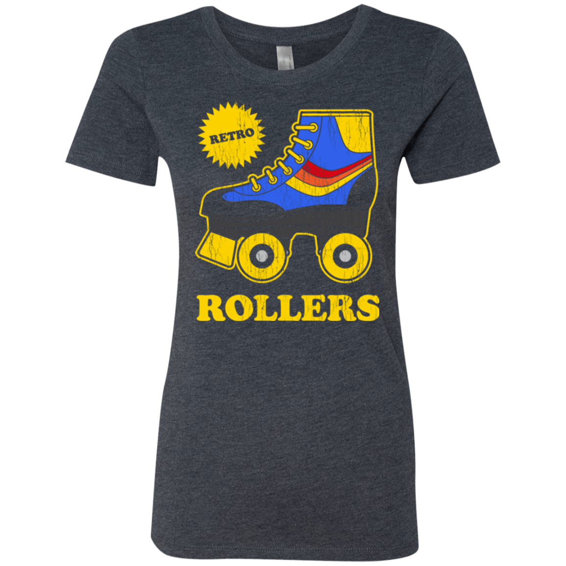 T-Shirts Vintage Navy / Small Retro rollers Women's Triblend T-Shirt