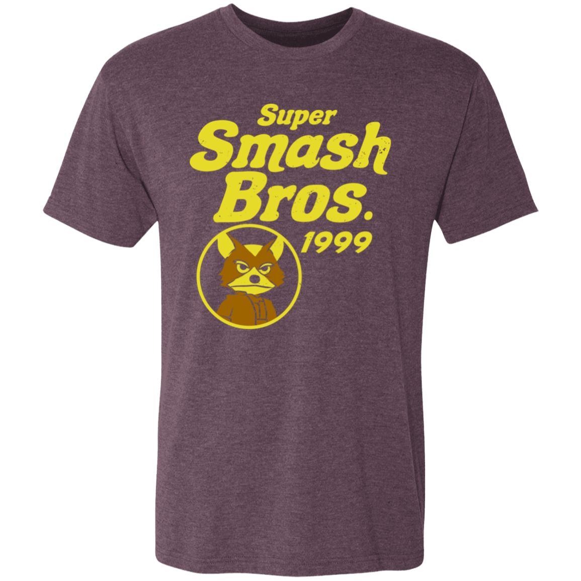 T-Shirts Vintage Purple / S Retro Smash Brown 2 Men's Triblend T-Shirt