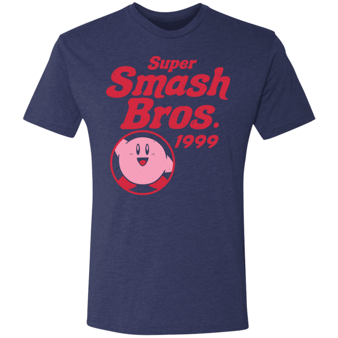 T-Shirts Vintage Navy / S Retro Smash Pink Men's Triblend T-Shirt