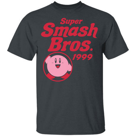 T-Shirts Dark Heather / YXS Retro Smash Pink Youth T-Shirt