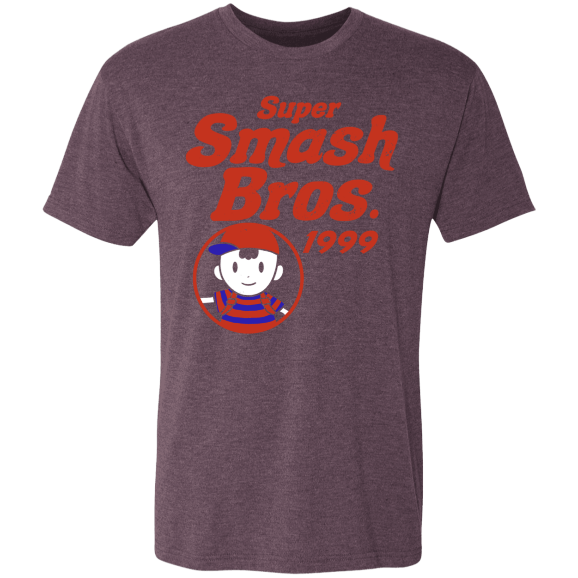 T-Shirts Vintage Purple / S Retro Smash Red Men's Triblend T-Shirt
