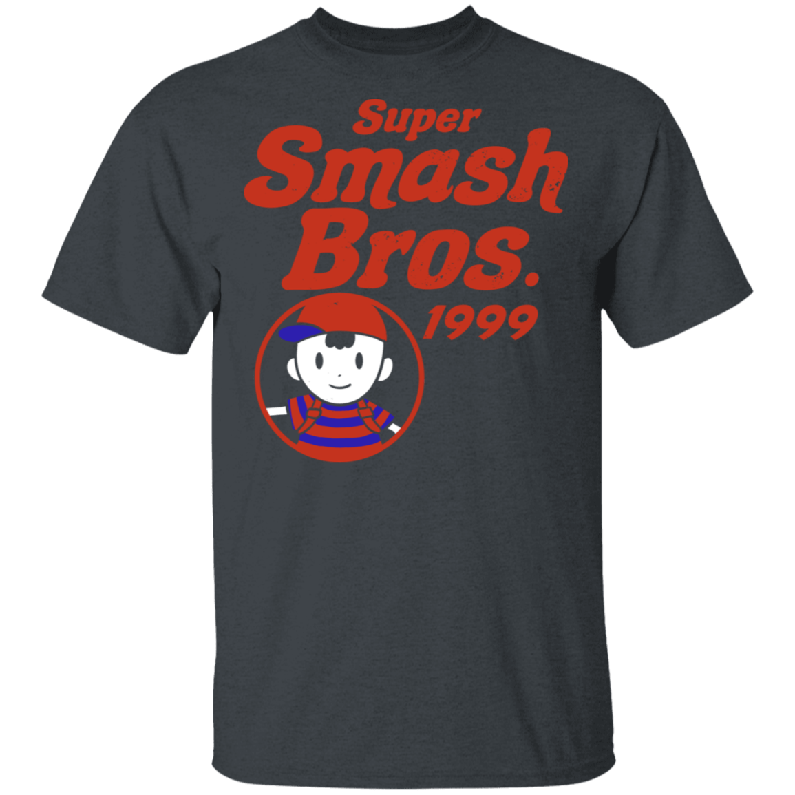 T-Shirts Dark Heather / S Retro Smash Red T-Shirt