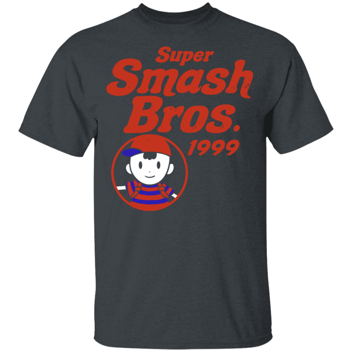 T-Shirts Dark Heather / YXS Retro Smash Red Youth T-Shirt