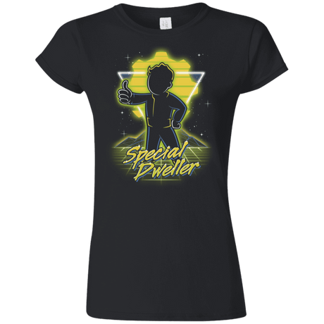 T-Shirts Black / S Retro Special Dweller Junior Slimmer-Fit T-Shirt