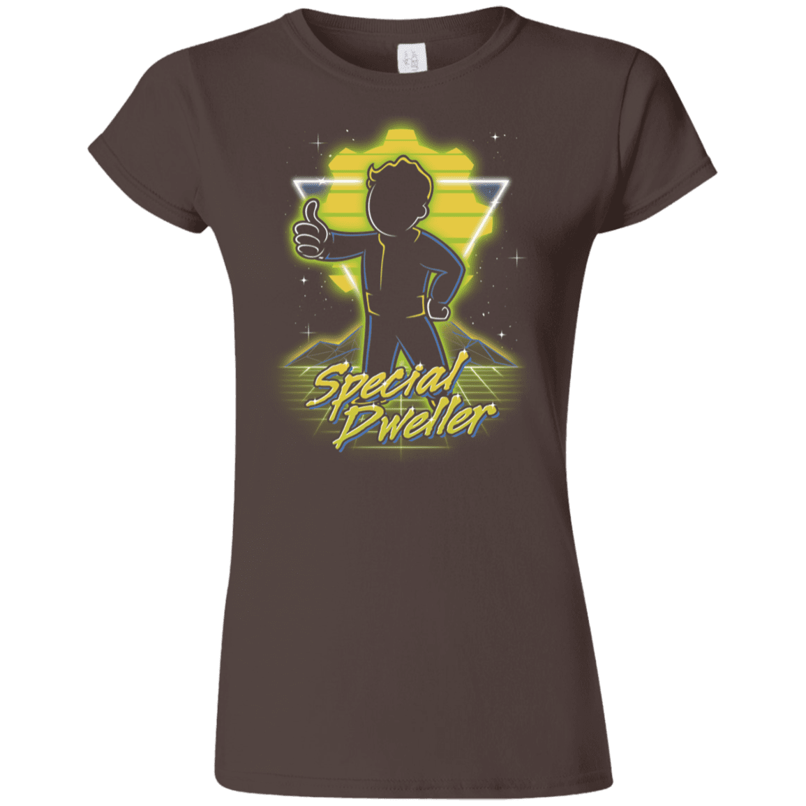 T-Shirts Dark Chocolate / S Retro Special Dweller Junior Slimmer-Fit T-Shirt