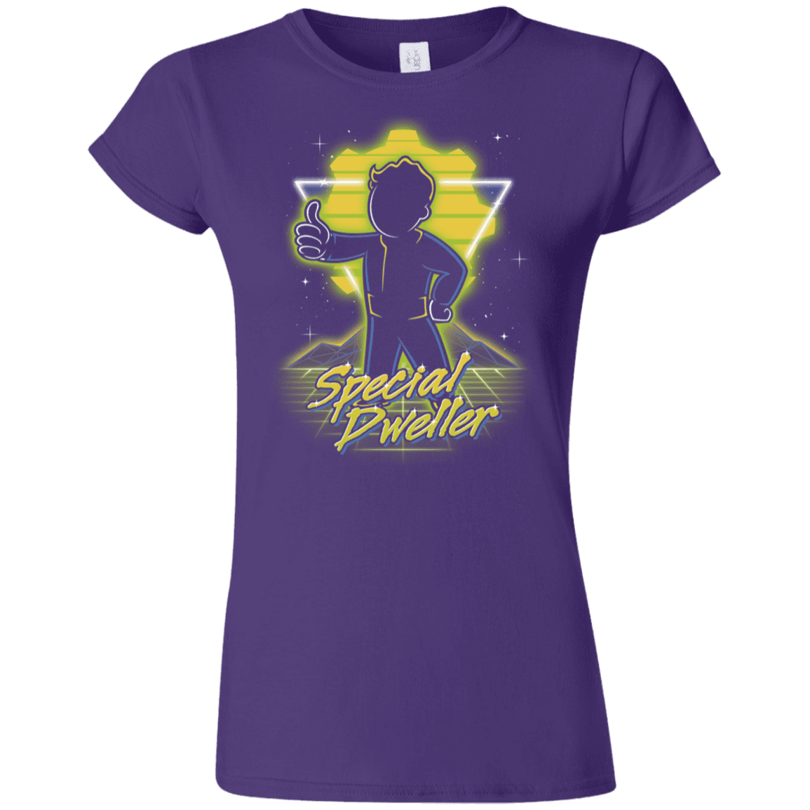 T-Shirts Purple / S Retro Special Dweller Junior Slimmer-Fit T-Shirt