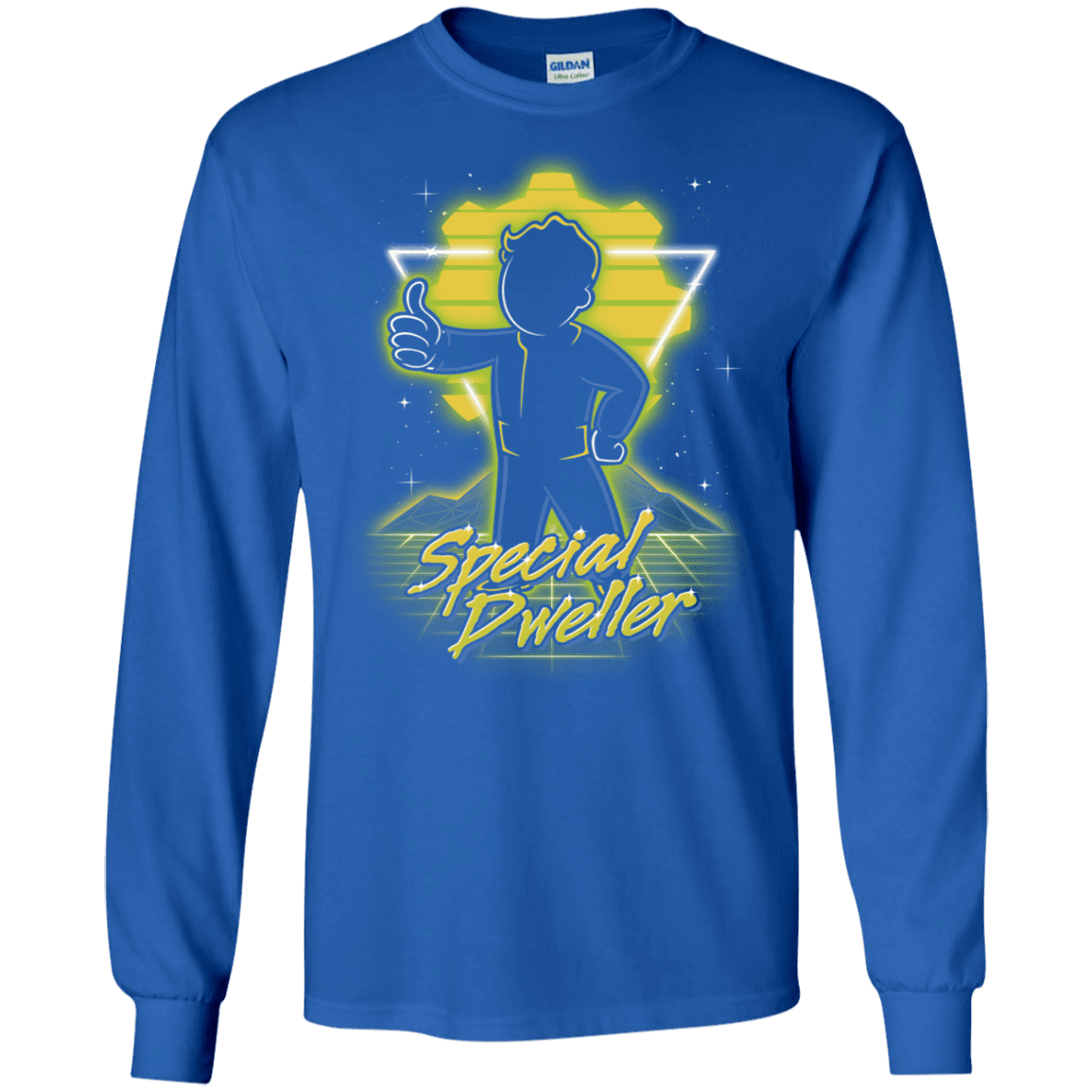 T-Shirts Royal / S Retro Special Dweller Men's Long Sleeve T-Shirt