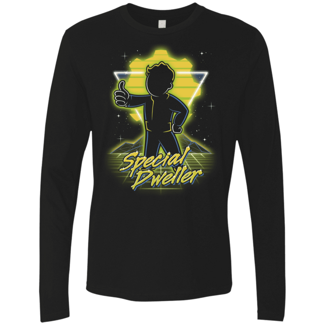 T-Shirts Black / S Retro Special Dweller Men's Premium Long Sleeve